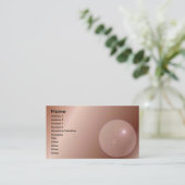 Ball-Profildatenkarte Visitenkarte (Stehend Vorderseite)