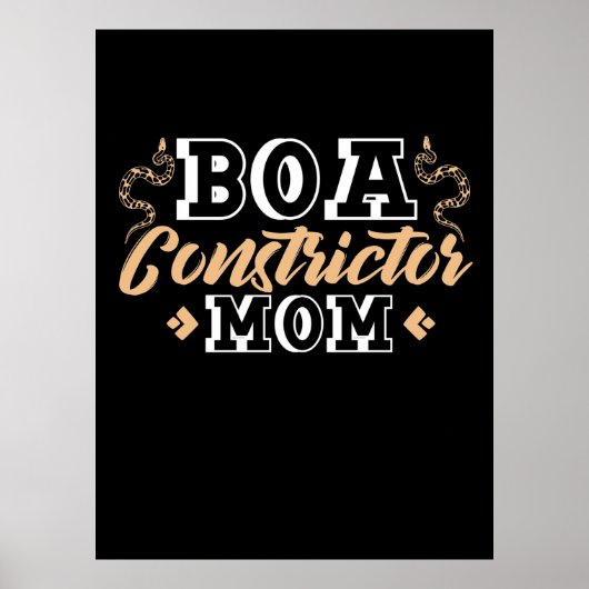 Ball Python Constrictor Mama Poster (Vorne)