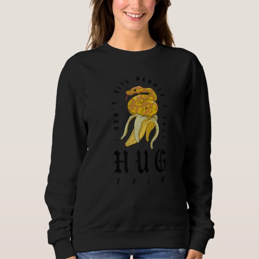 Ball Python Herpetologin Snake Owner Banana Royal Sweatshirt (Vorderseite)