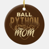 Ball python Mama Reptile Spezies giftige Schlange Keramik Ornament (Hinten)
