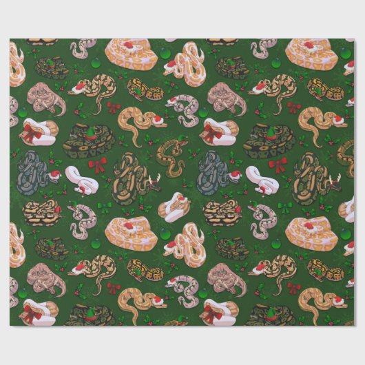 Ball Python Morph Holiday Geschenkpapier (Flach)
