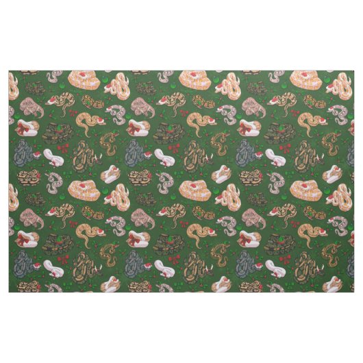 Ball Python Morph Holiday Green Stoff (Fat Quarter (45,7 x 55,9 cm))