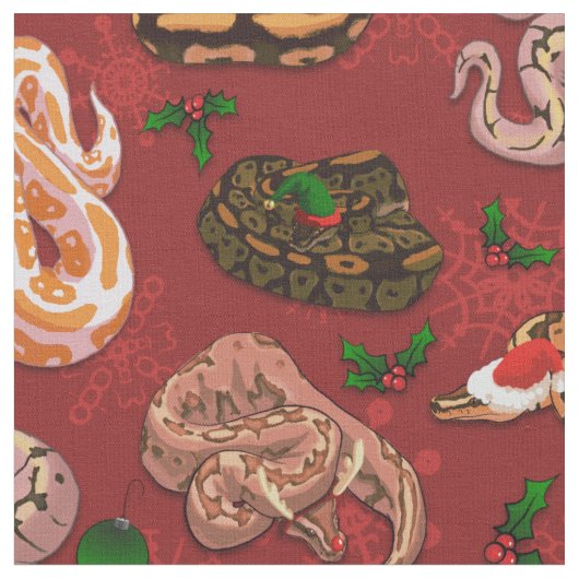 Ball Python Morph Holiday Red Stoff (Nahaufnahme)