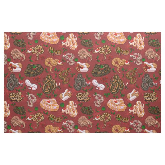 Ball Python Morph Holiday Red Stoff (Fat Quarter (45,7 x 55,9 cm))