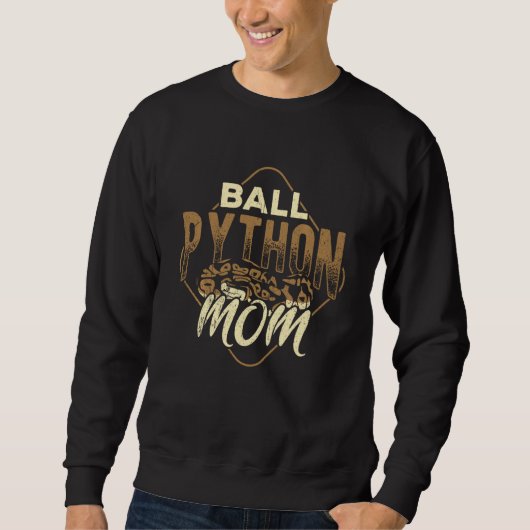 Ball python Mutti - Reptilien Spezies Giftschlange Sweatshirt (Vorderseite)