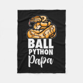 Ball Python Papa Fleecedecke (Vorderseite)