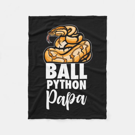 Ball Python Papa Fleecedecke (Vorderseite)