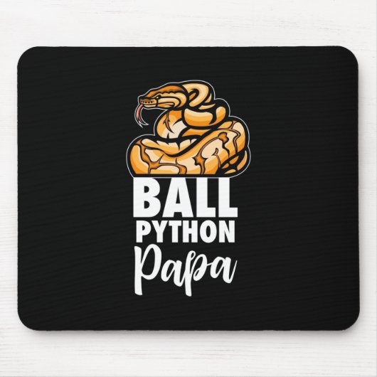 Ball Python Papa Mousepad (Vorne)