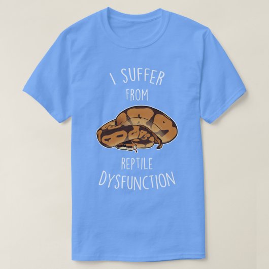 Ball Python Reptile Dysfunktion T-Shirt (Design vorne)