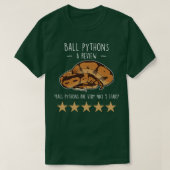 Ball Python Review T-Shirt (Design vorne)