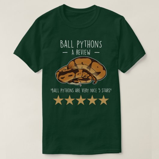 Ball Python Review T-Shirt (Design vorne)