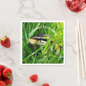 Ball Python Schlange im Gras Serviette (Beispiel)
