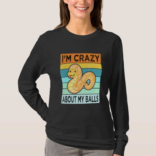Ball Python Schlange Mama Vater Männer Frauen Kind T-Shirt (Vorderseite)