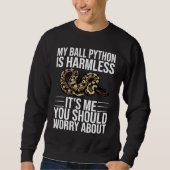 Ball Python Schlange Männer Frauen Sweatshirt (Vorderseite)