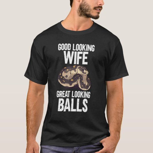 Ball Python Schlange Reptile Noodle Reptile Snek T-Shirt (Vorderseite)