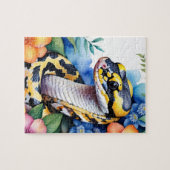 Ball Python-Schlangen-Familienhaustier-Porträt Puzzle (Horizontal)