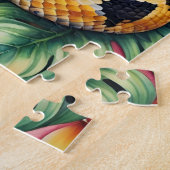 Ball Python-Schlangen-Familienhaustier-Porträt Puzzle (Seite)