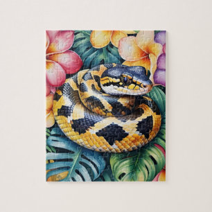 Ball Python-Schlangen-Familienhaustier-Porträt Puzzle