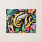 Ball Python-Schlangen-Familienhaustier-Porträt Puzzle (Horizontal)