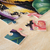 Ball Python-Schlangen-Familienhaustier-Porträt Puzzle (Seite)
