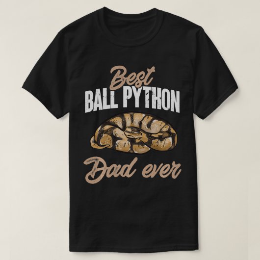 Ball Python Snake Best Ball Python Vater Ever T-Shirt (Design vorne)