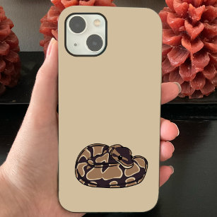 Ball Python Snake, Brown und Tan Illustriert Case-Mate iPhone 14 Hülle