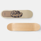 Ball Python Snake, Brown und Tan Personalisiert Skateboard (Horizontal)