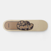 Ball Python Snake, Brown und Tan Personalisiert Skateboard (Horizontal)