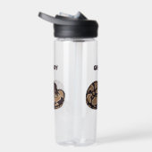Ball Python Snake, Brown und Tan Personalisiert Trinkflasche (Rechts)