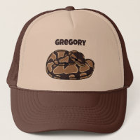 Ball Python Snake, Brown und Tan Personalisiert