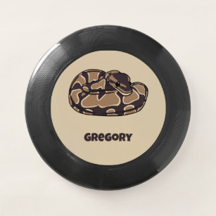 Ball Python Snake, Brown und Tan Personalisiert Wham-O Frisbee