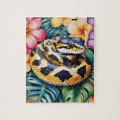 Ball Python Snake Family Pet Portrait Puzzle (Vertikal)