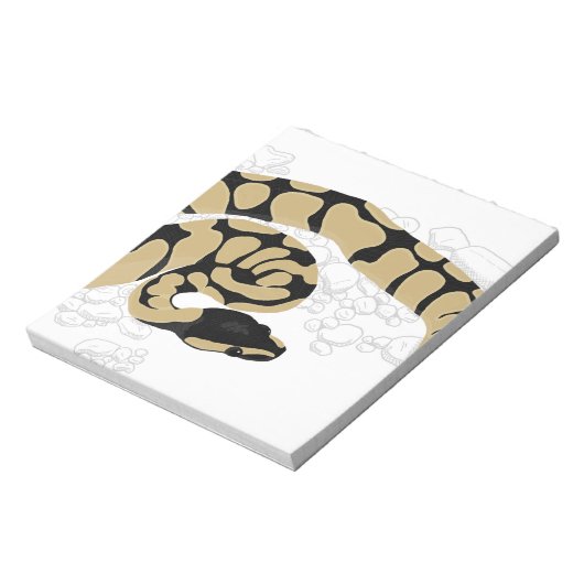 Ball Python Snake Notizblock (Rotiert)