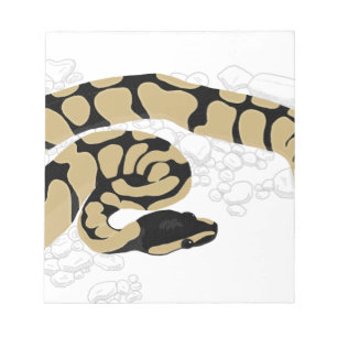 Ball Python Snake Notizblock