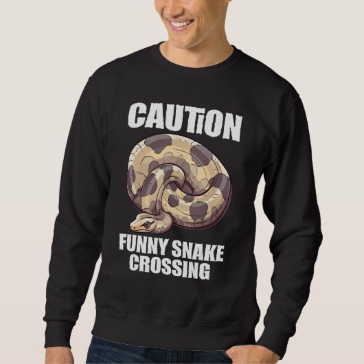 Ball Python Snake  Reptile  Noodle Reptile Snek 7 Sweatshirt (Vorderseite)