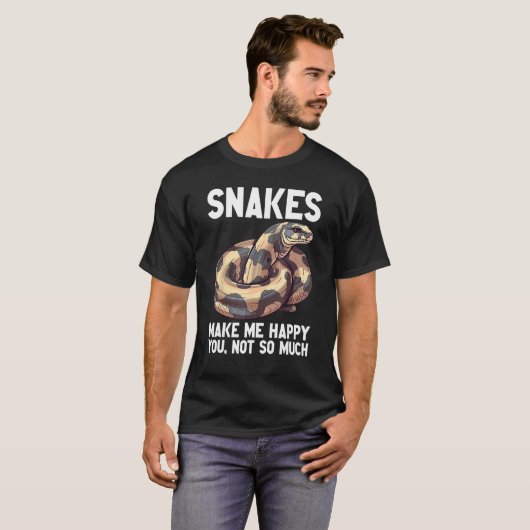 Ball Python Snake Reptile Noodle Reptile Snek 8 T-Shirt (Vorne ganz)