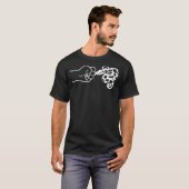 Ball Python und Hand 3 T-Shirt (Vorne ganz)