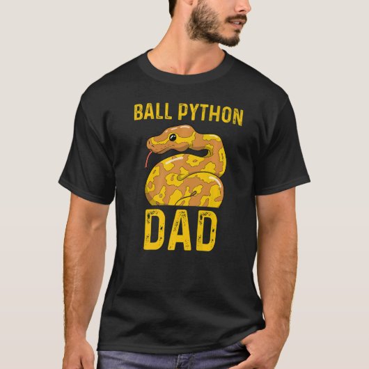 Ball Python Vater Schlange Hausbesitzer 1 T-Shirt (Vorderseite)