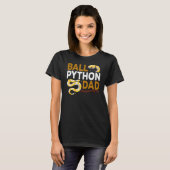 Ball Python Vater Snake Vater Lover Herpetology T-Shirt (Vorne ganz)