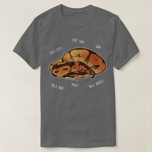 Ball Python Wow Snek T-Shirt (Design vorne)