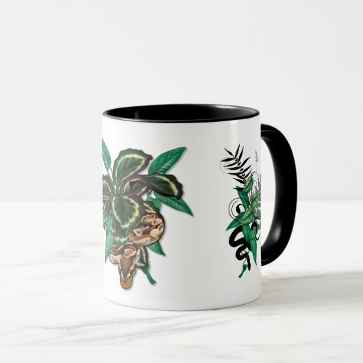 Ball Python Zwei-Tone-Fauna-Tasse Tasse (VorderseiteRechts)