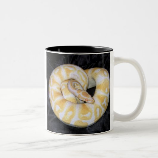 Ball-Pythonschlange - besonders angefertigt Zweifarbige Tasse (Rechts)