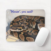 Ball-Pythonschlange interessiert an Maus Mousepad (Mit Mouse)