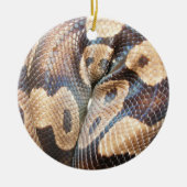 Ball-Pythonschlange Keramik Ornament (Vorne)