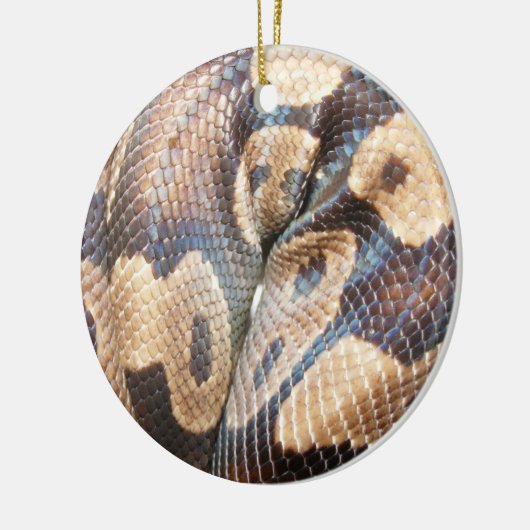 Ball-Pythonschlange Keramik Ornament (Links)