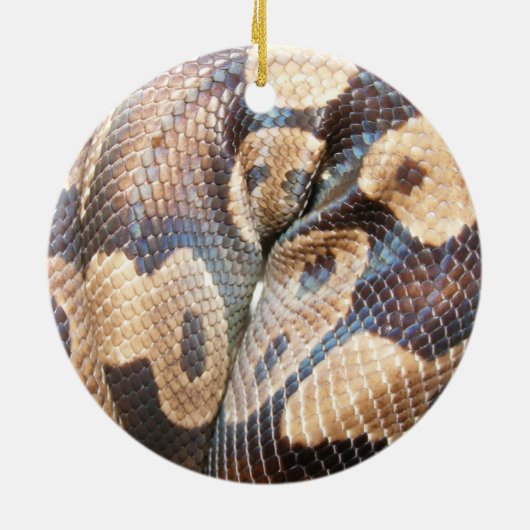 Ball-Pythonschlange Keramik Ornament (Hinten)