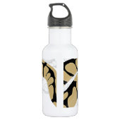 Ball-Pythonschlange-Schlange Edelstahlflasche (Rückseite)