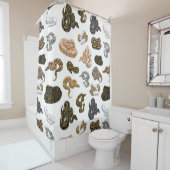 Ball-Pythonschlange-Schlange verwandeln Muster Duschvorhang (Beispiel)