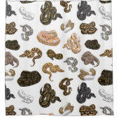 Ball-Pythonschlange-Schlange verwandeln Muster Duschvorhang (Vorderseite)