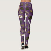 Ball-Pythonschlange-Schlange verwandeln Muster Leggings (Rückseite)